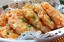 香煎蝦餅——上海新東方烹飪學院