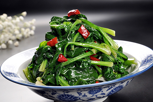 炒菠菜去澀味有高招