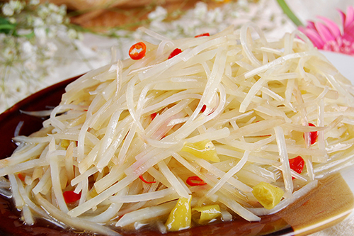 做酸辣土豆絲小秘訣